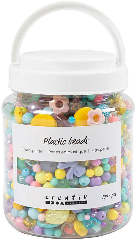 Creativ company kunststof kralen diverse kleuren, 700ml