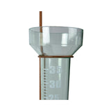 Decoris regenmeter vlinder van 22x9x83cm roest kleur