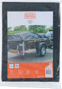 Black+decker black decker afdekzeil dekzeil voor aanhangers - zwart - waterdicht - 1,6x2,5m