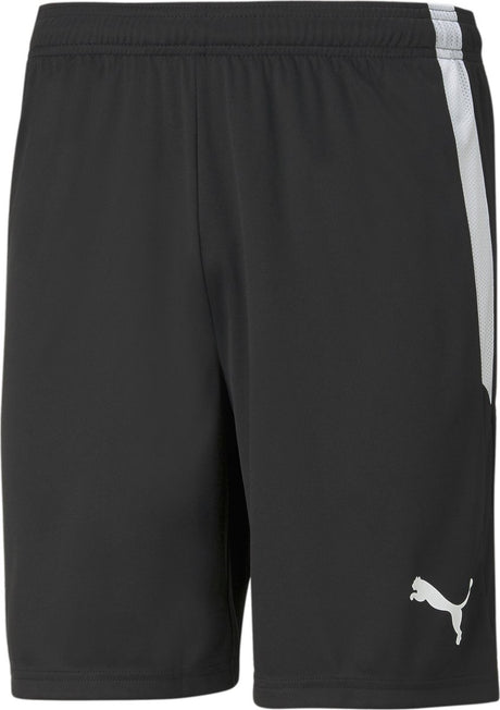 Puma teamliga shorts heren sportbroek - black- white m