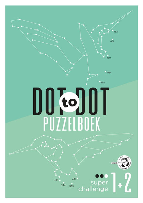 Uitgeverij kluitman dot to dot puzzelboek - super challenge 1+2