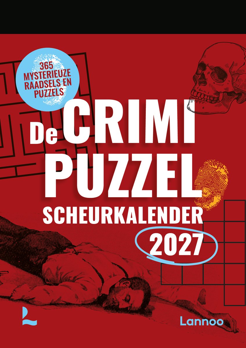Lannoo de crimi puzzel scheurkalender 2027