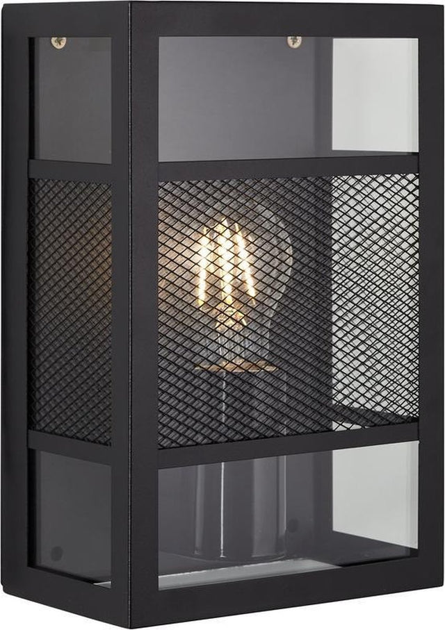 Brilliant getta - buitenlamp - ip44 - e27 max 1x40w - zwart