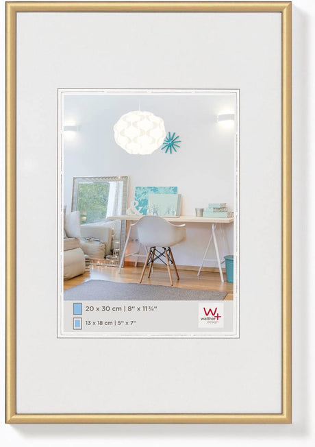 Walther new lifestyle - kunststof lijst - fotoformaat 42x59,4 cm (din a2) - goud