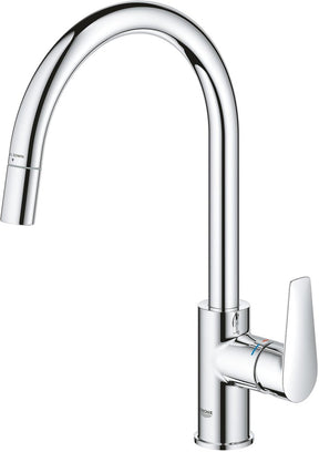 Grohe startedge keukenmengkraan - uittrekbare handdouche - 360° draaibaar - chroom