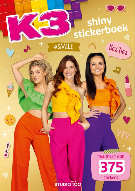Studio 100 k3 stickerboek - shiny stickers