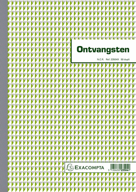 Exacompta kasboek manifold ontvangsten dupli 50 vel