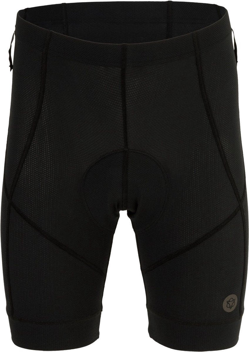 Agu venture - mtb liner short - dames - fietsbroek met zeem - ademend mesh - red 120 zeem - flatlock naden - zwart - xs