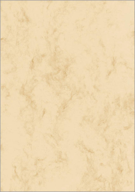 Sigel designpapier a4 marmer beige 200 grams 50 vel