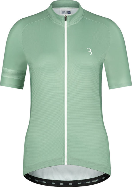 Bbb cycling fietsshirt dames korte mouw donnafit - wielershirt dames korte mouw - comfortabel en sneldrogend wielrenshirt dames - salie - maat l - bbw-412 l