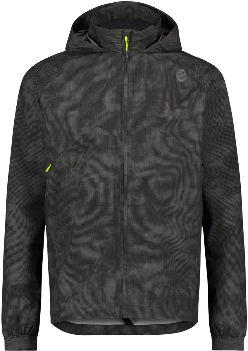 Agu commuter reflection - regenjas - heren - reflecterend - waterdicht 10.000mm - ademend - zwart - l