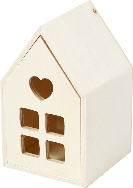 Creativ company houten huis met lade, 10,8cm