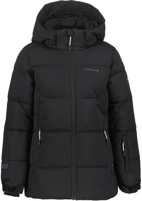Icepeak loris jr meisjes winterjas - zwart - 176