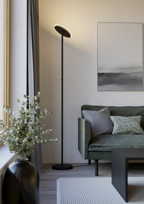 Eglo piagnolo vloerlamp - 168 cm - zwart - instelbaar wit licht (warm, neutraal en daglicht) - dimbaar