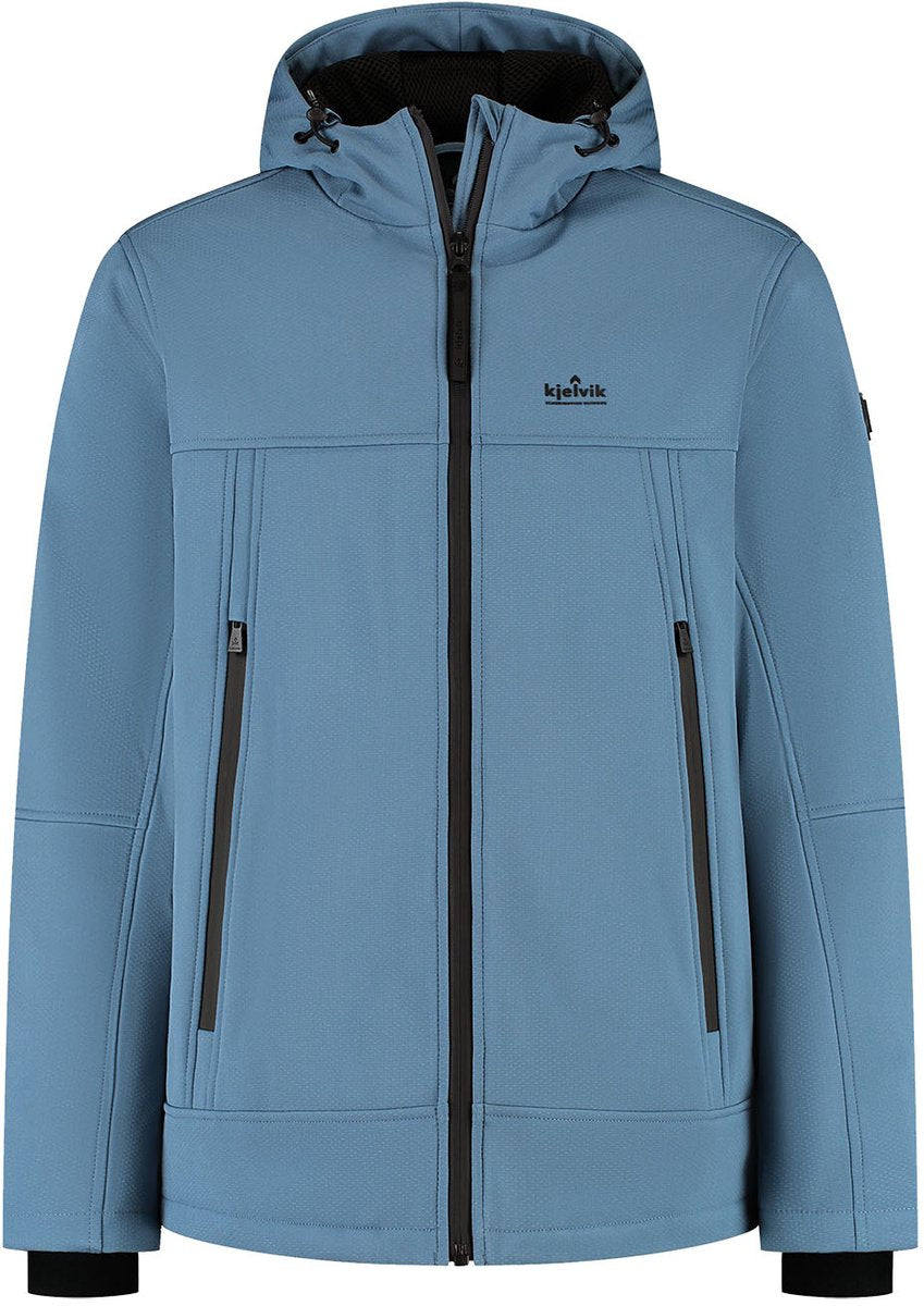 Kjelvik dax heren outdoorjas - licht blauw