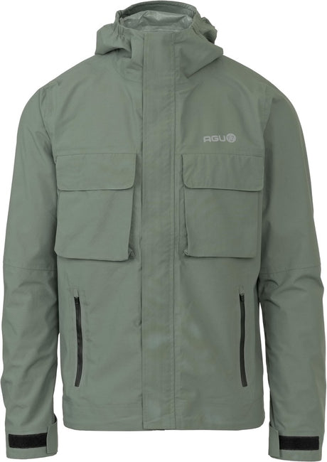 Agu city cruiser urban outdoor - unisex regenjas - dark sage - maat m