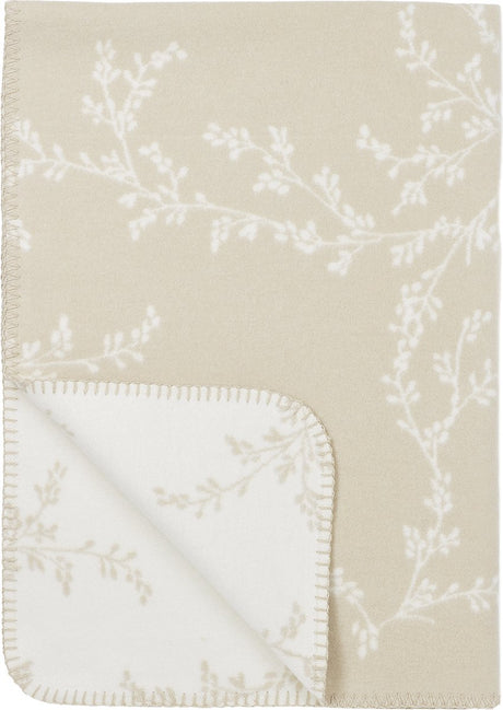 Meyco baby branches wiegdeken - geweven - sand - 75x100cm - 1.0 tog