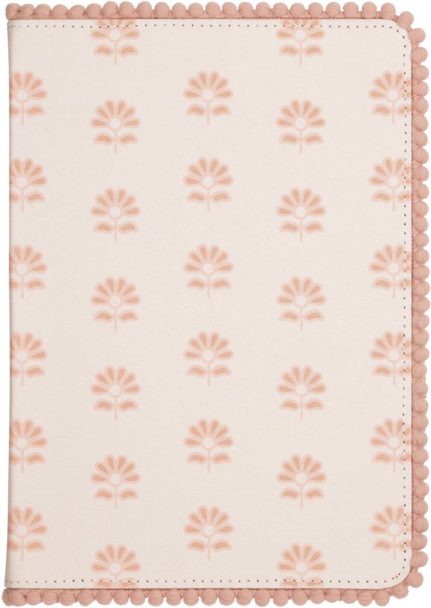 Eccolo notitieboek - pompom blockprint - lijn - ca.15x20cm - ec-d459c