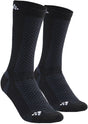 Craft warm mid 2-pack sock - zwart - maat 46-48