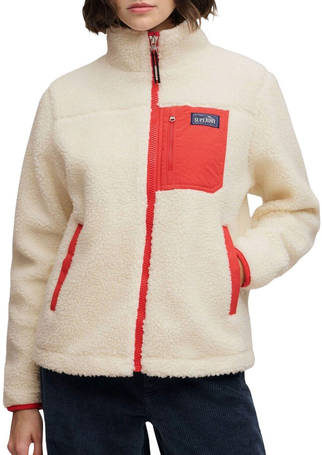 Superdry heritage fleece jack heren - maat 14