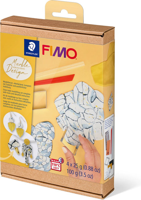 Fimo how-to-create set marble design