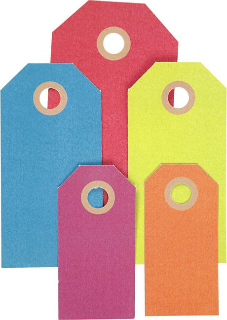 Creativ company cadeaulabels, 250 gr, 500 stuks, kleuren assorti