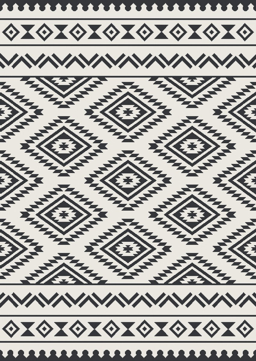 Eurotrail relax mat - 200*270cm - wit zwart - tenttapijt