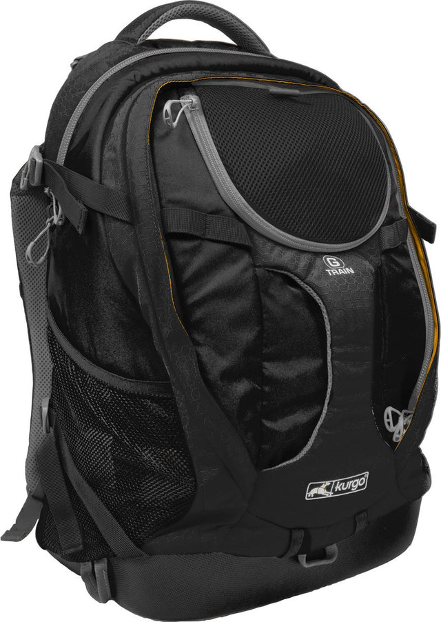 Kurgo g-train k-9 rugzak - hondenrugzak - zwart one size
