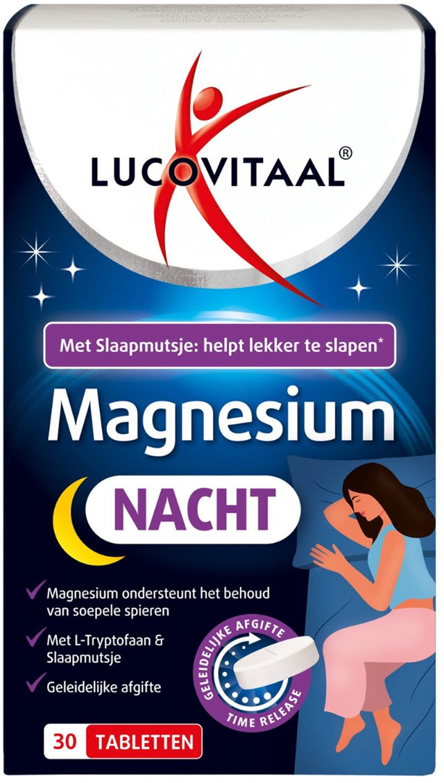Lucovitaal magnesium nacht 30 tabletten