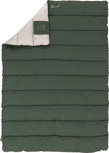 Outwell campion duvet slaapzak dekbed 1 persoons 135 x 200 groen