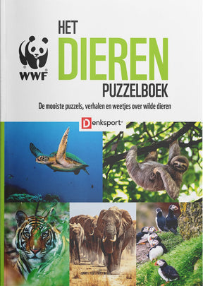 Denksport het wwf dieren puzzelboek (175x 245x 12)