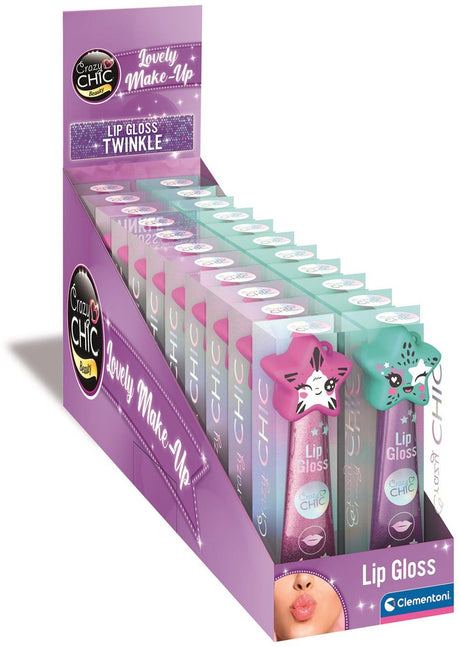 Clementoni - lipgloss roll-on - crazy chic - make-up voor kinderen - vanaf 6 jaar