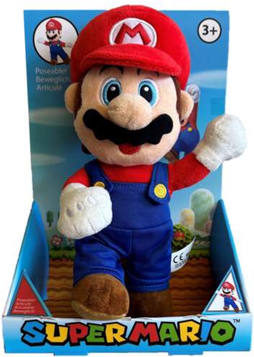 Simba pluche suma poseable mario, 25cm