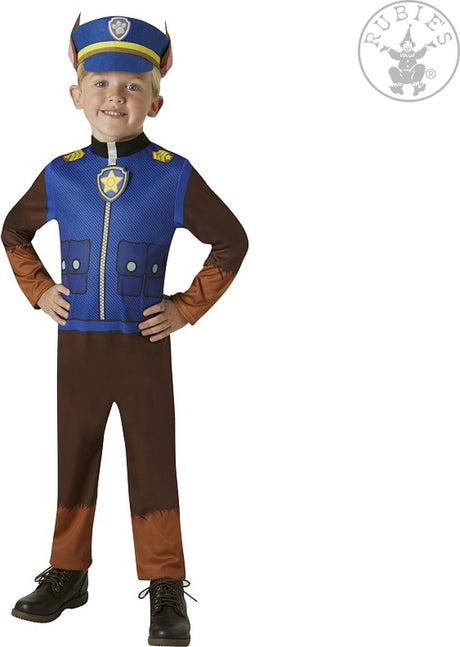 Rubies - paw patrol chase verkleedkleding - maat 92 104
