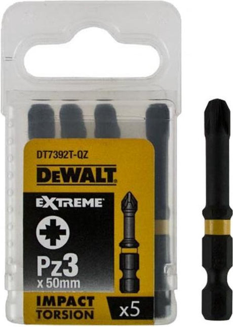 Dewalt dt7392t extreme impact torsion schroefbits pz3 50mm 5 stuks