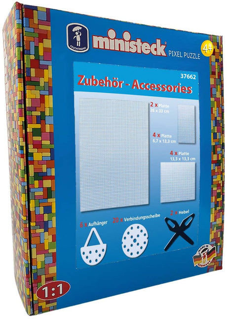 Ministeck creatieve accessoires xl box - 38 stuks - fantasierijk speelgoed.