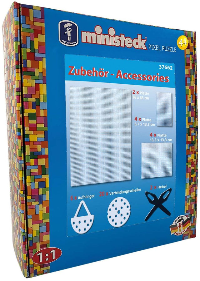 Ministeck creatieve accessoires xl box - 38 stuks - fantasierijk speelgoed.