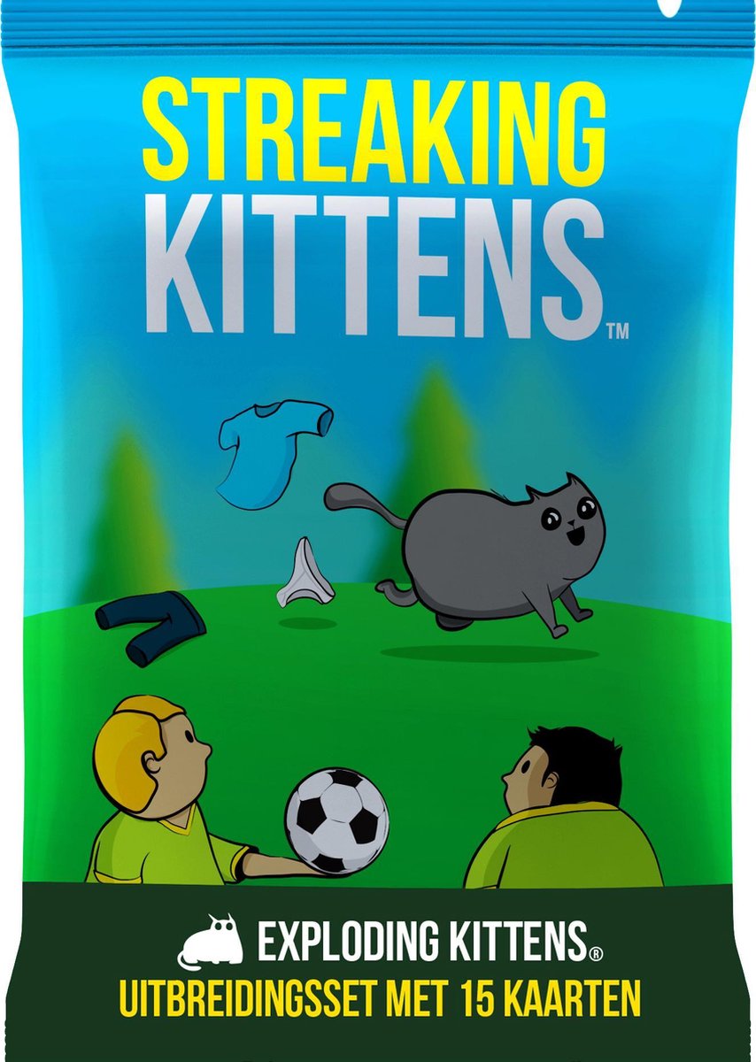 Exploding kittens streaking kittens - uitbreiding - nederlandstalig kaartspel