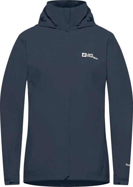 Jack wolfskin trailtime 2l jkt w dames outdoorjas - midnight sky s