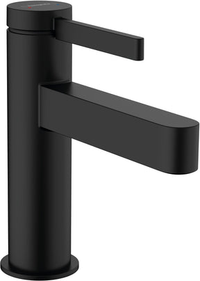 Hansgrohe finoris - wastafelmengkraan - met afvoerplug - 100mm - mat zwart