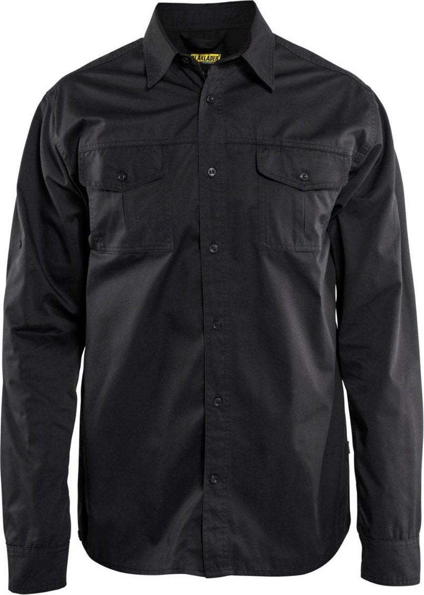 Blåkläder blaklader 3298 werkoverhemd twill zwart xxxl