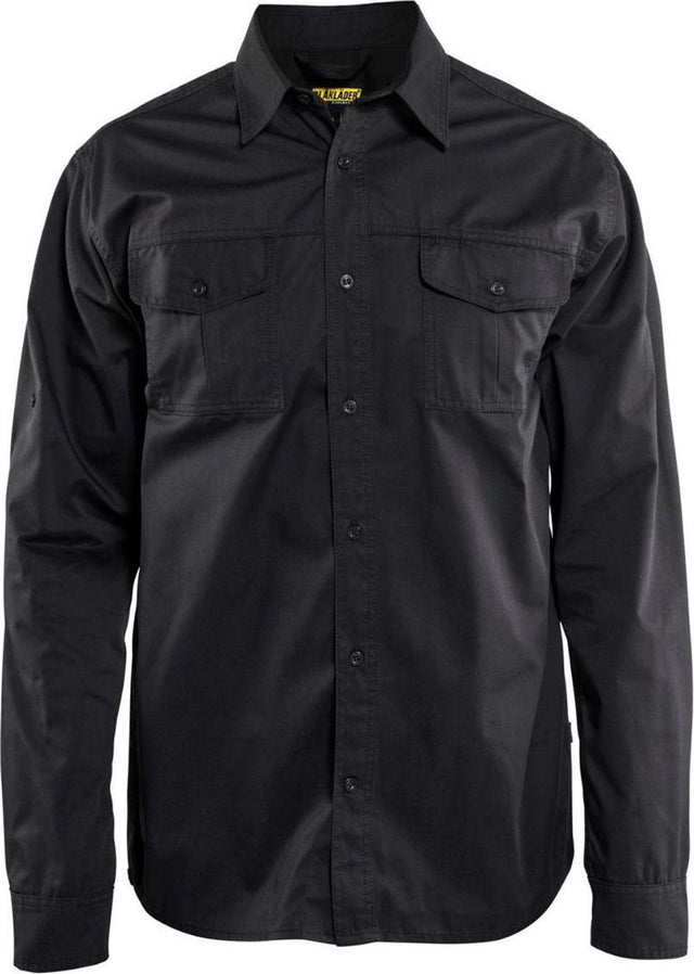 Blåkläder blaklader 3298 werkoverhemd twill zwart xxxl