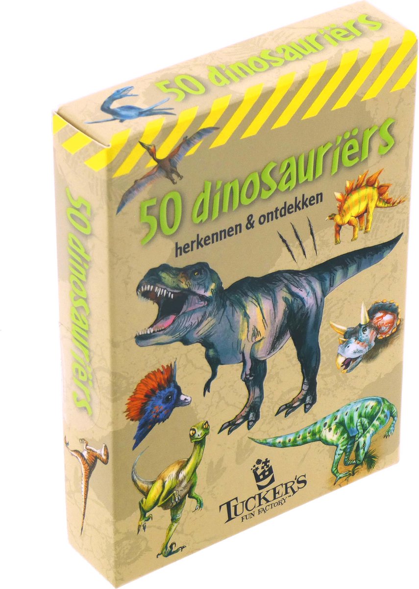 Tucker's fun factory kaartspel - 50 dinosauriërs herkennen ontdekken