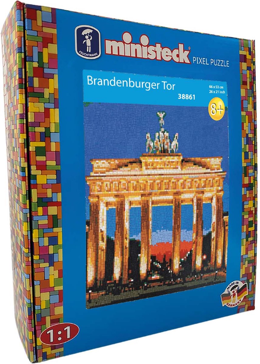 Ministeck mozaïek brandenburger tor - xxl box - 8500 steentjes.