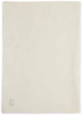 Jollein - deken wieg 75x100cm - wiegdeken, wiegdekentje, dekentje baby - basic knit - ivory