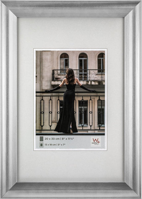 Walther venice - fotolijst - fotoformaat 15x20 cm - zilver
