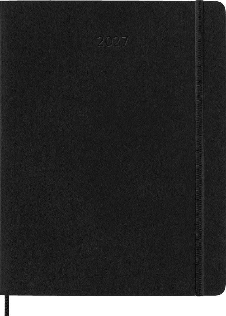 Moleskine 12 maanden agenda - 2027 - wekelijks - xl - zachte kaft - zwart