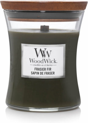 Woodwick hourglass medium geurkaars - frasier fir - 60 branduren