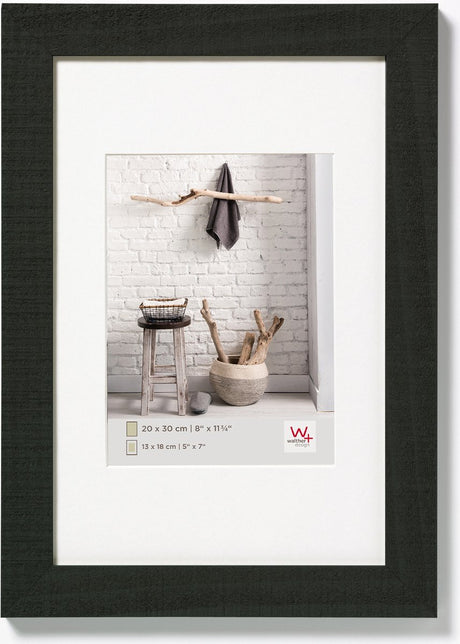 Walther home - houten lijst - fotoformaat 24x30 cm - zwart