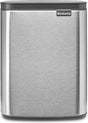 Brabantia bo prullenbak - 7 liter - badkamer - matt steel fingerprint proof